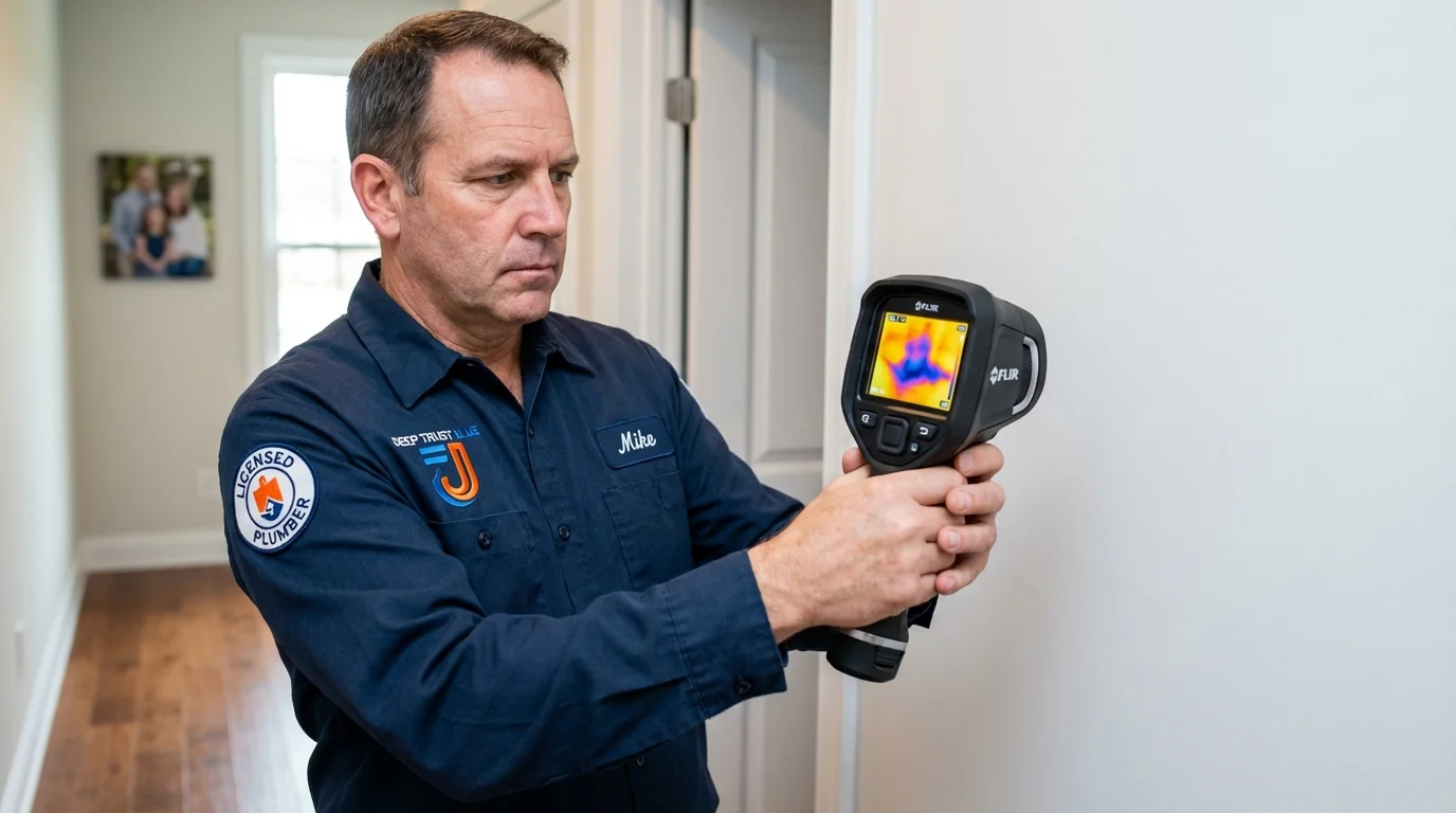 Thermal imaging leak detection by Johns Plumbing LLC in Olive Hill